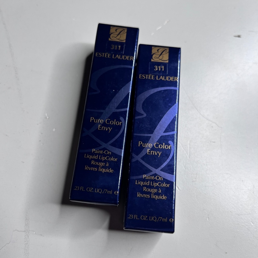 Lot 2 Estee‎ Lauder Pure Color Envy Liquid Metallic LipColor 311 Scream Sexy NIB
